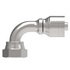 08Z-A30 by WEATHERHEAD - Eaton Weatherhead Z Series Crimp Hose Fittings Female ORS Swivel Short Drop 90 Elbow