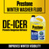 AS250 by PRESTONE PRODUCTS - De-Icer / Winter Washer Fluid- 1 gal; -27° Protection, Melts Ice Fast