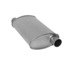 2505 by ANSA - Federal / EPA Catalytic Converter - Universal OBDII - 2.25" ID Neck / 2.25" ID Neck; 16" OAL; Oval; 5.9L / 6515; O2 Port: 1 - Pass. side