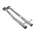48481 by ANSA - Direct-fit precision engineered design features necessary brackets, flanges, shielding, flex and resonators for OE fit and appearance; Made from 100% aluminized heavy 14 and 16-gauge steel piping; Re-aluminized weld seams prevent corrosion