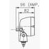 H15161007 by HELLA - Oval 100 Halogen Work Lamp (CR)