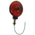 Grote 56053 Brake / Tail / Turn Signal Light 4in. Die-Cast Single-Face Light, Single Contact, Black Finish, Yellow