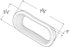 Grote 67151 Auxiliary Light Mounting Bracket Hardware Kit Grommet for 6" Oval Lamps, Open Grommet (92420 + 67000)