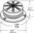 76663 by GROTE - Low Profile Class I LED Beacon, Yellow