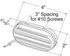 45262-5 by GROTE - Two-Bulb Oval Pigtail-Type Clearance / Marker Light - Optic Lens, Multi Pack