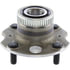 406.40021E by CENTRIC - C-Tek Standard Hub and Bearing Assembly; With ABS