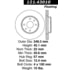 Centric 121.43010 Disc Brake Rotor C-Tek Standard Brake Rotor