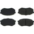 106.04330 by CENTRIC - Posi Quiet Extended Wear Brake Pads with Shims and Hardware