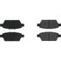 106.11610 by CENTRIC - Posi Quiet Extended Wear Brake Pads with Shims and Hardware