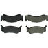 300.01230 by CENTRIC - Premium Semi-Metallic Brake Pads with Shims and Hardware