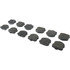 300.11850 by CENTRIC - Centric Premium Semi-Metallic Brake Pads with Shims