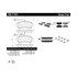 300.17461 by CENTRIC - Centric Premium Semi-Metallic Brake Pads with Shims and Hardware