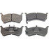 MX317 by WAGNER - Wagner ThermoQuiet MX317 Semi-Metallic Disc Brake Pad Set