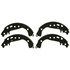 PAB832 by WAGNER - Wagner ThermoQuiet PAB832 Drum Brake Shoe Set