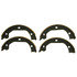 PAB877 by WAGNER - Wagner ThermoQuiet PAB877 Parking Brake Shoe Set