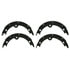 PAB907 by WAGNER - Wagner ThermoQuiet PAB907 Parking Brake Shoe Set