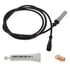 R955608 by MERITOR - ABS Wheel Speed Sensor - Straight Sensor, with 6.76 ft. Cable, Din 2 Pin Female Connector