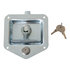 l8915 by BUYERS PRODUCTS - Tool Box Latch - T-Handle, with Mounting Holes, Single Point, Zinc Plated