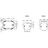 W013587424 by FIRESTONE - Air Spring - Double Convulated, 3.12" Compressed, 9.00" Width Top Plate