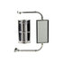 20852 by CHAM-CAL - Jr. West Coast Open Road Mirror Assembly - 5" x 10", Tube-Through, Stainless Steel