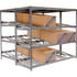 235392 by GLOBAL INDUSTRIAL - Global Industrial™ Carton Flow Shelving Double Depth 4 LEVEL 96"W x 72"D x 84"H