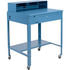 319355CBL by GLOBAL INDUSTRIAL - Global Industrial Mobile Shop Desk - Pigeonhole Riser 34-1/2 x 30 x 38 Flat Surface - Blue