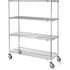 Metro 5444100 Utility Cart Metro Super Erecta Shelf Trucks with Wire Shelves - 72" Wx24" D Shelf - 79" H