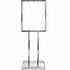 BH29 by ECONOCO - 22" x 28" Bulletin Sign Holder w/ Extra-Heavy Raised Base - Chrome