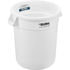 240458WH by GLOBAL INDUSTRIAL - Global Industrial&#153; Plastic Trash Can - 20 Gallon White