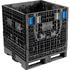 LEWISBins+ KD3230-34BLACK Storage Container ORBIS KD3230-34 BulkPak Folding Bulk Shipping Container - 32"L x 30"W x 34"H,