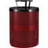 261927RD by GLOBAL INDUSTRIAL - Global Industrial&#153; Outdoor Perforated Steel Trash Can With Rain Bonnet Lid, 36 Gallon, Red