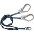 8259Y3 by FALLTECH - FallTech® 8259Y3 Internal 6' Shock Absorbing Lanyard, with 1 Snap Hook and 2 Rebar Hooks