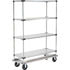 242001 by GLOBAL INDUSTRIAL - Nexel® Galvanized Shelf Truck with Dolly Base 36x24x81 1600 Pound Capacity