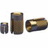 240-006-BR by E-Z LOK - 6-32 Flush Press Insert - Brass - 240-006-Br