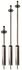 9400M-2 by TECTRAN - Chrm Pogo 50" w/ 3 Hole Clamp