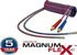 Tectran 17M20-40H Air Brake Hose Set 20 ft. MAGNUMFLEX-HD™ Dual-Line Aircoil with FLEXGrip-HD®, 48" x 14" Leads
