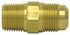 48-8C by TECTRAN - Flare Fitting - Brass, 1/2 in. Tube Size, 3/8 in. Pipe Thread, Male Connector