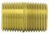 112-A by TECTRAN - Air Brake Pipe Nipple - Brass, 1/8 inches Pipe Thread, Closed Type