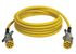7AEB102EW by TECTRAN - Trailer Power Cable - 10 ft., 7-Way, Straight, Auxiliary, Yellow, with WeatherSeal