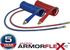 17A20-24H by TECTRAN - Air Brake Hose Assembly - ArmorFlex HD ArmoCoil, Red and Blue, 20 ft., with Handles