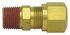 1368-12D by TECTRAN - Air Brake Air Line Connector Fitting - 3/4 in. Tube, 1/2 in. Thread, Male
