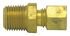 868-25A by TECTRAN - Transmission Air Line Fitting - Brass, 5/32 in. Tube, 1/8 in. Thread, Male Connector