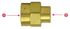 119-BA by TECTRAN - Air Brake Reduction Coupling - Brass, 1/4 in. Pipe Thread A, 1/8 in. Pipe Thread B