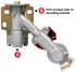 9311UP by TECTRAN - Gladhand - Aluminum Casting, 45 degree, Swing-Away Bracket Mount, Service, with Stopper