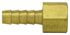 126-4B by TECTRAN - Air Tool Hose Barb - Brass, 1/4 in. I.D, 1/4 in. Thread, Barb to Female Pipe