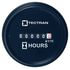 95-6308 by TECTRAN - Hour Meter Gauge - Black Bezel, Round - Digital - Clamp On Style, 9-30 VDC