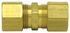 62-4 by TECTRAN - Compression Fitting - Brass, 1/4 inches Tube Size, Union
