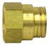 1023 by TECTRAN - Air Brake Air Line Nut - Brass, 3/8 in. I.D Hose, for use with Spring - D.O.T