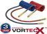 17B12H by TECTRAN - Air Brake Hose Assembly - 12 ft., VORTECX Armorcoil, Red and Blue, with Brass Handles