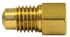 47972 by TECTRAN - Inverted Flare Fitting - Brass, 3/16 (3/8-24) Female, 13 x 15 Male Bubble Flare Thread